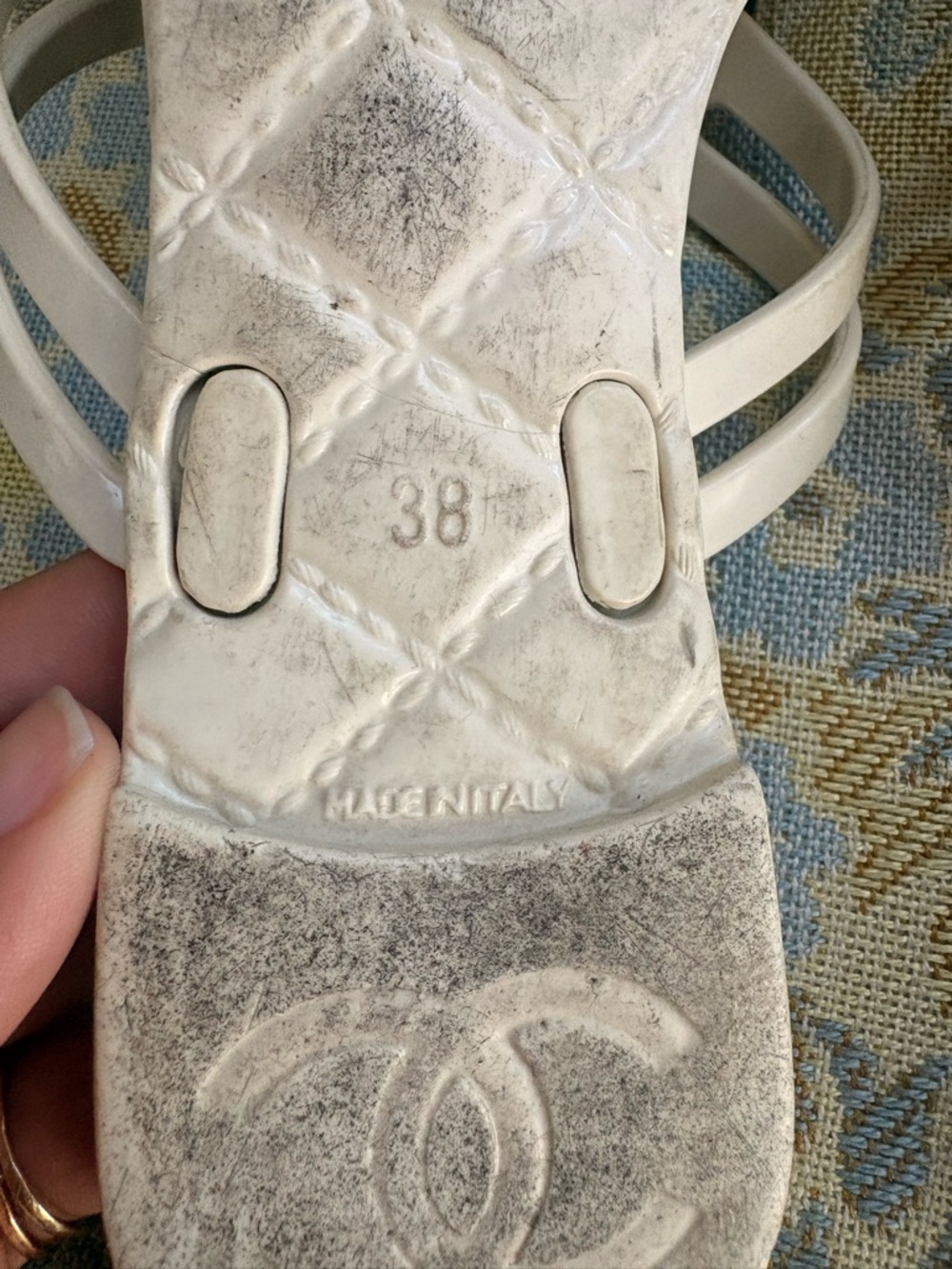 Chanel Jelly Camellia sandals 38 - Picture 6 of 10